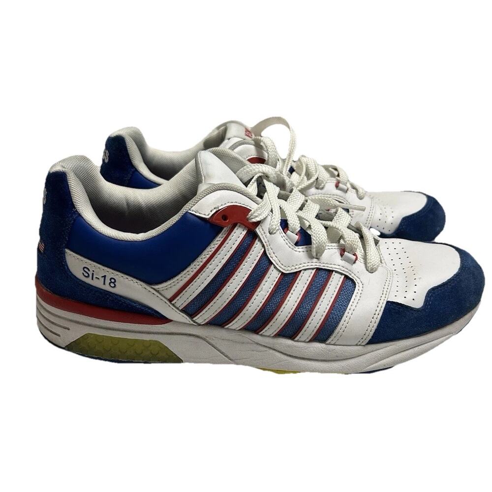 K-Swiss SI-18 Rannell Tennis Sneakers Men’s Size 13 M Blue Red White Shoes